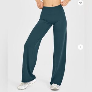 Oneractive Women's High-Waisted Teal Straight Leggings